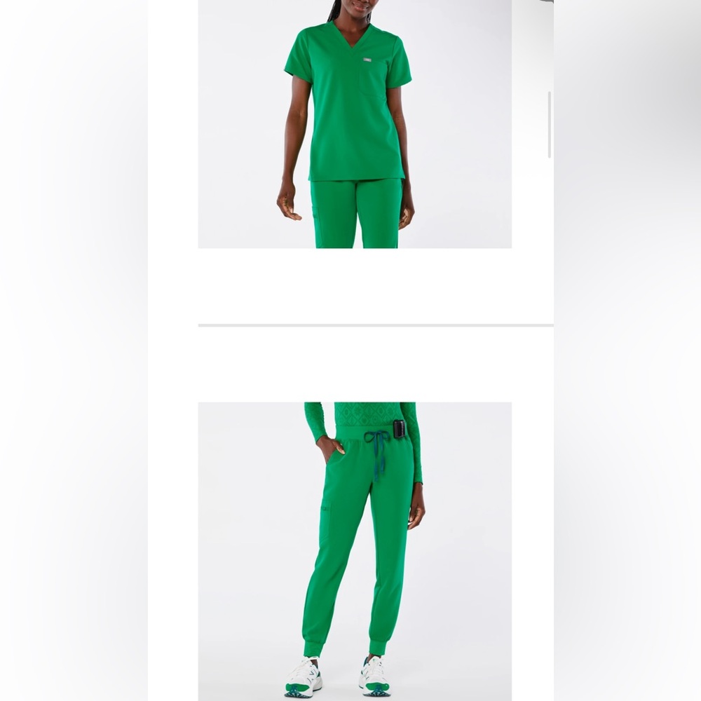 Figs Evergreen XS Catarina top, XS Zamora Joggers